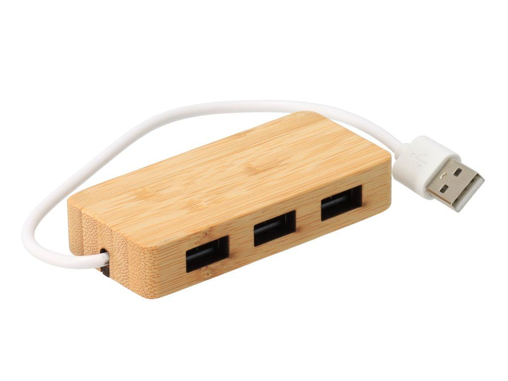 USB-Stick aus Bambus  3 Anschlsse | AtmoWood.at