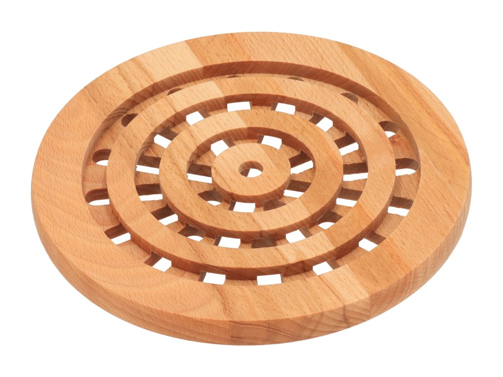 Buchenholz-Topfuntersetzer