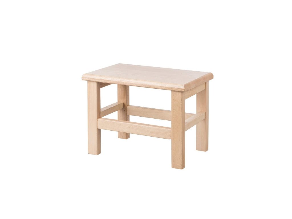 Quadratischer Holzhocker