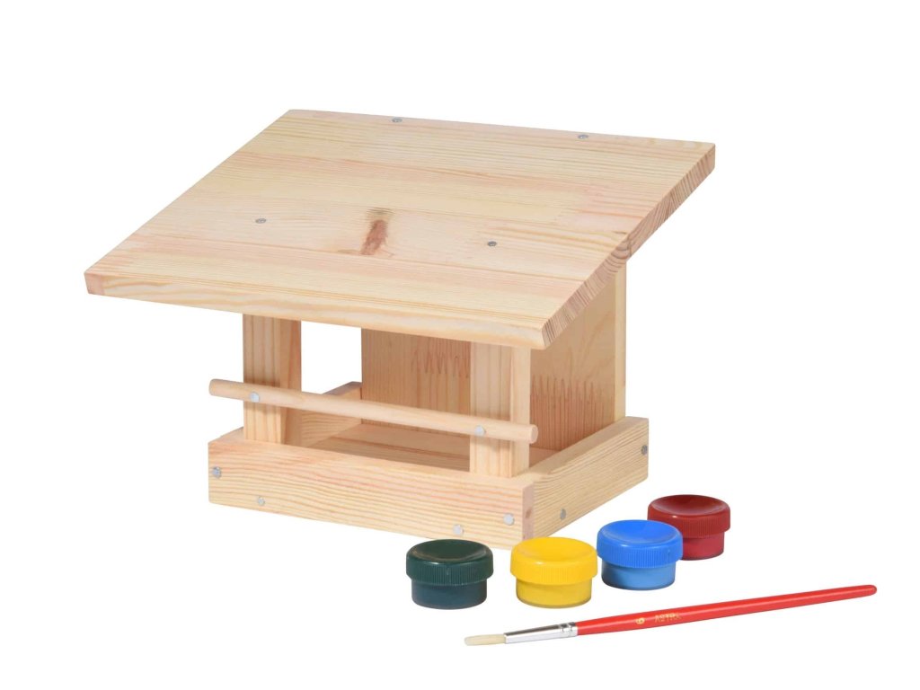 Vogelhaus aus Holz zum Dekorieren 22,5 x 18 x 16 cm