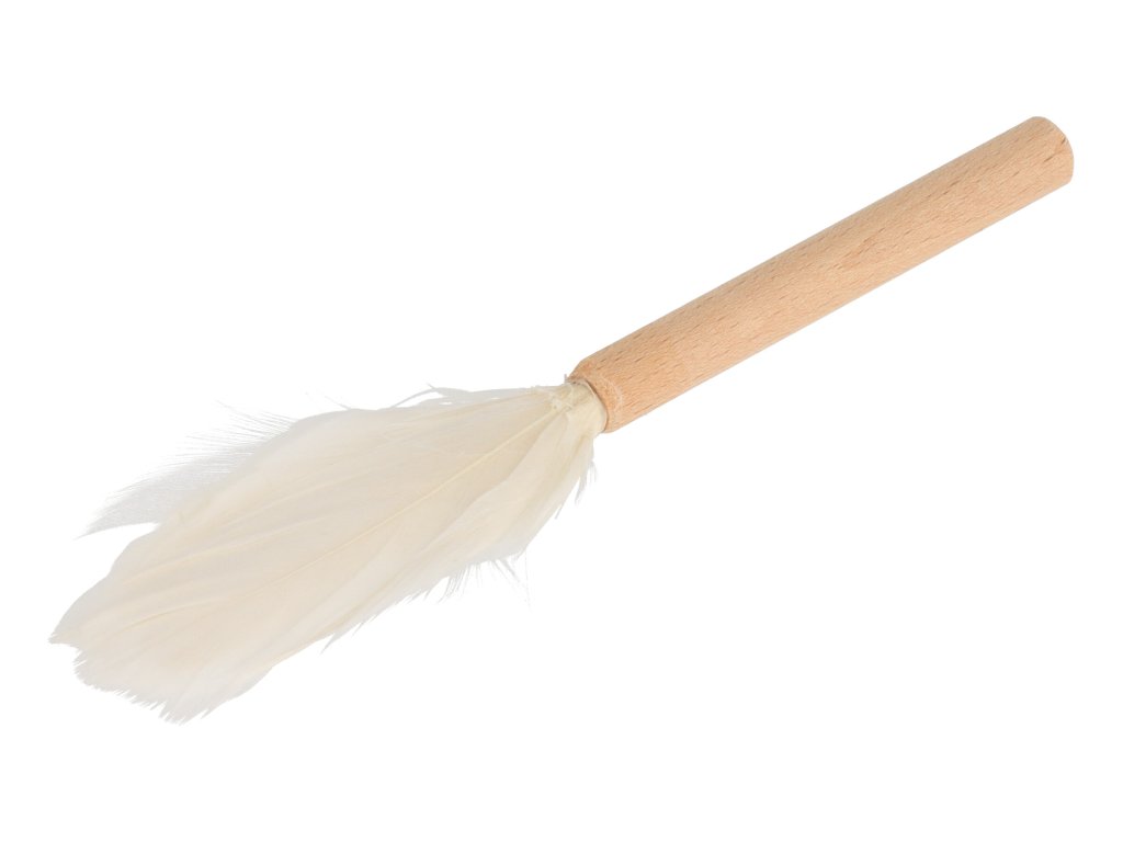 Backpinsel mit Federn