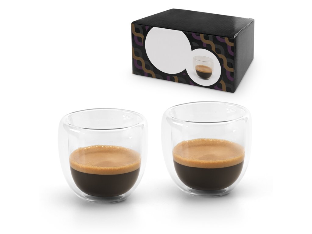 Satz mit zwei Thermotassen 75 ml