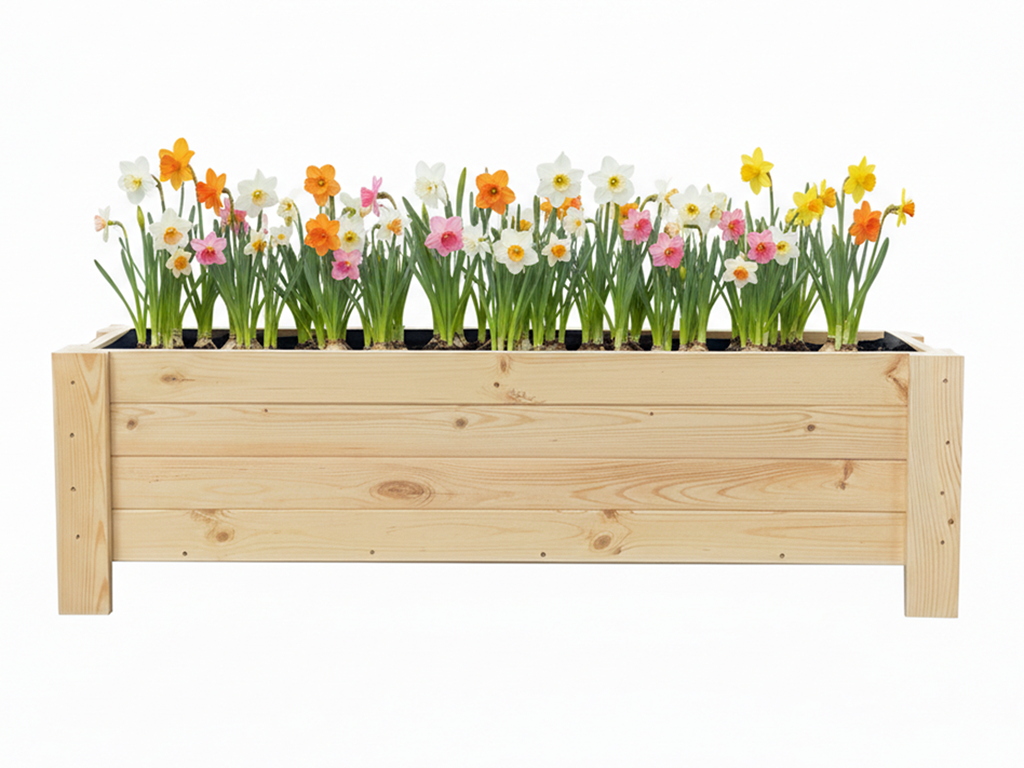 Holz-Blumenkasten 120 cm