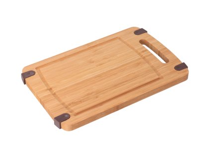 Rutschfestes Schneidebrett aus Bambus – klein