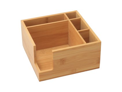 Bambusständer für Besteck und Servietten