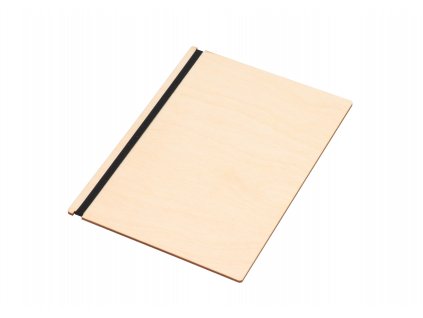 Holzplatte für Speisekarte A5 – Birke