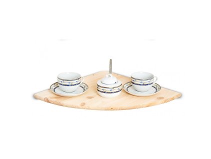 Wandeckregal aus Holz 40 x 40 cm