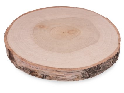 Holzunterlage aus Birkenstamm 24-28 cm
