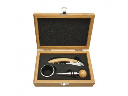 Wein-Set aus Holz