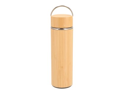 12966 drevena termoska 400 ml bambus
