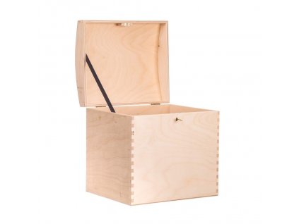 Holztruhe XV mit Schloss