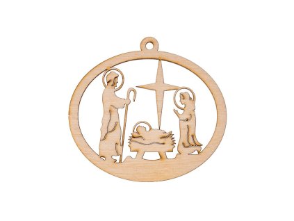 Weihnachtsschmuck aus Holz – Weihnachtskrippe