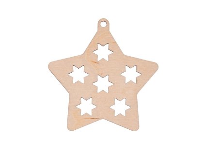 Weihnachtsschmuck aus Holz – Stern