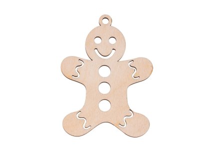 Weihnachtsschmuck aus Holz – Lebkuchen