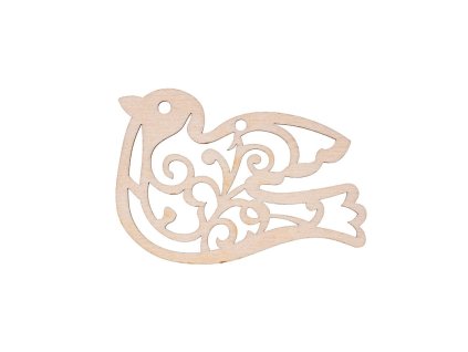 Weihnachtsschmuck aus Holz – Vogel