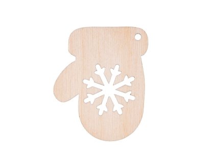 Weihnachtsschmuck aus Holz – Handschuhe