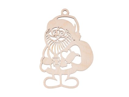 Weihnachtsschmuck aus Holz – Weihnachtsmann