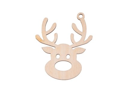 Weihnachtsschmuck aus Holz – Rentier I
