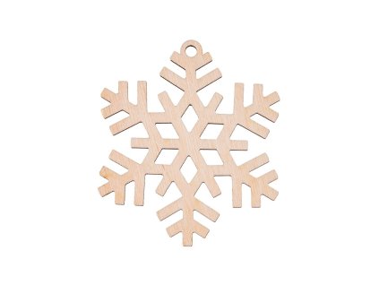 Weihnachtsschmuck aus Holz – Schneeflocke