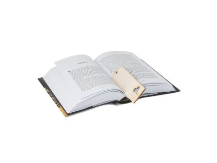 Lesezeichen aus Holz mit Herz