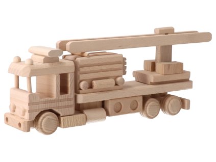 Feuerwehrauto aus Holz