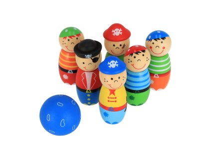 Holzspiel Kegeln – Piraten