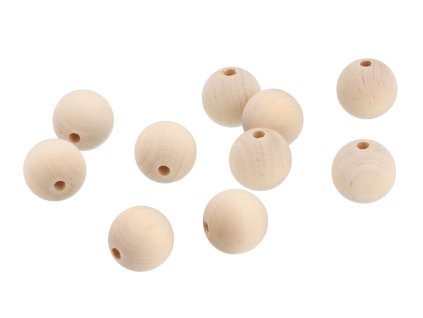 Holzperlen zum Auffädeln 2,5 cm – 10 Stück