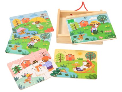 Holzpuzzle – 4 Jahreszeiten