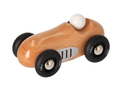 Sportwagen mini aus Holz – natur