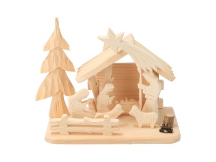 Krippe aus Holz XXVIII