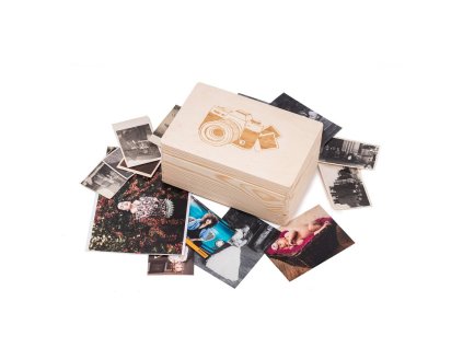 Holzbox für Fotos