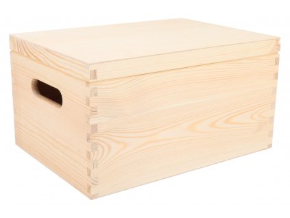Holzbox mit Deckel 35 x 25 x 18 cm