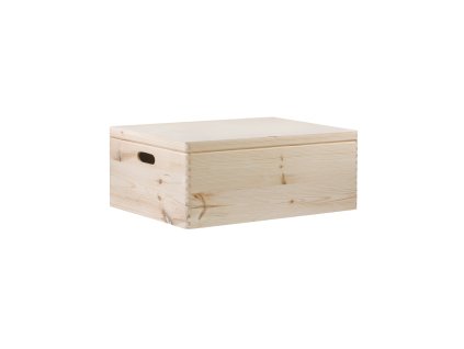 Holzbox mit Deckel 60 x 40 x 23 cm