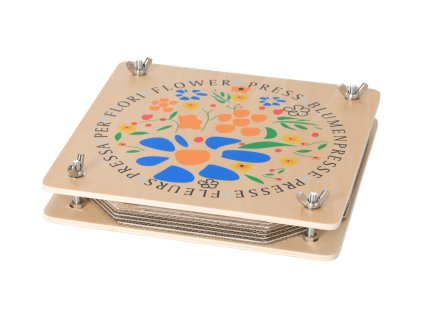 Blumenpresse aus Holz
