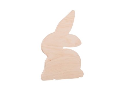 Dekorativer Hase aus Holz 17 cm
