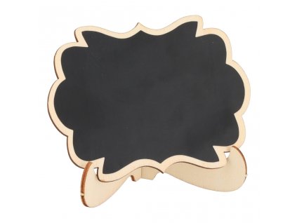 Holzständer mit Namensschild – 24 Stück