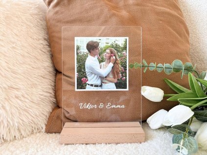 Foto auf Acrylglas mit Ständer