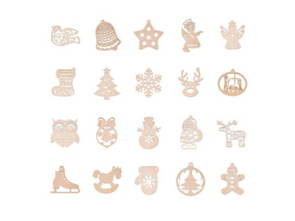 Kollektion von Weihnachtsschmuck – 20 Stück