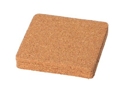 Korkuntersetzer quadratisch 9,5 x 9,5 cm – 6 Stück