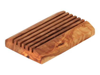 Seifenschale aus Olivenholz quadratisch