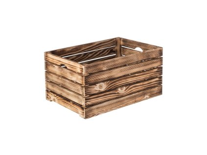 Holzkiste geflammt 60 x 30 x 30 cm