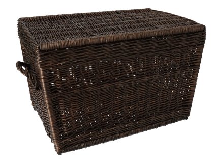 Korbtruhe schwarz groß