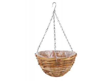Rattan-Hängekorb für Blumen