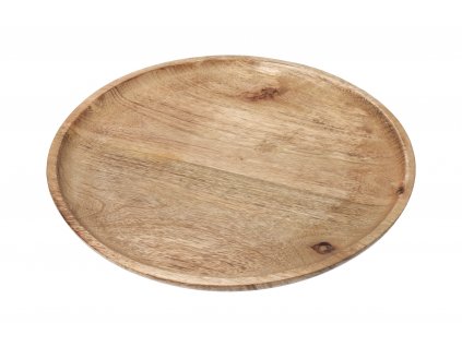 Serviertablett aus Mangoholz – 30 cm