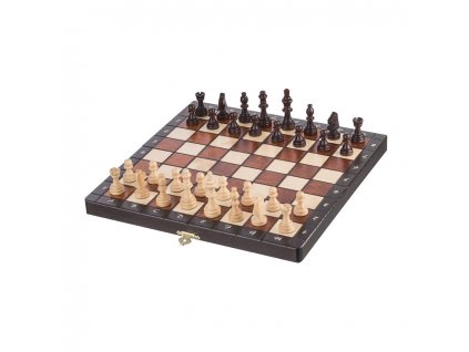 Mittelgroßes magnetisches Schachspiel aus Holz