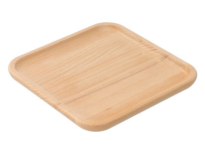 Stilvolles Holztablett quadratisch