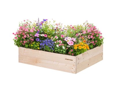 Hochbeet aus Holz 80 x 60 x 20 cm