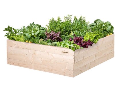 Hochbeet aus Holz 120 x 120 x 40 cm