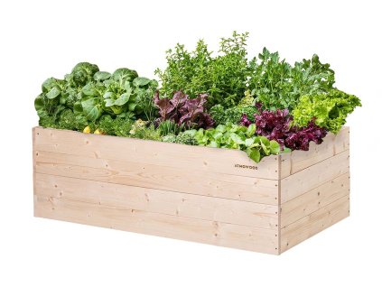 Hochbeet aus Holz 120 x 60 x 40 cm