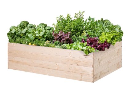 Hochbeet aus Holz 140 x 80 x 40 cm